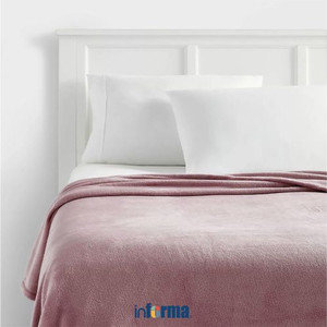 Informa 150x200 Cm Selimut Microfiber Solid - Pink Rose