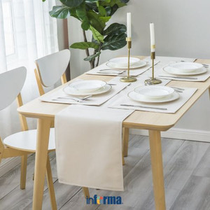 Informa - Informa 33x180 Cm Table Runner Water Repelent - Krem Beige