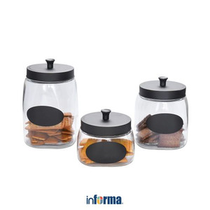 Informa - Informa Set 3 Pcs Trixie Stoples Kaca - Hitam