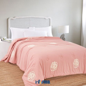 Informa - Linotela 240x210 Cm Bed Cover Katun Terry Embroidery Rose