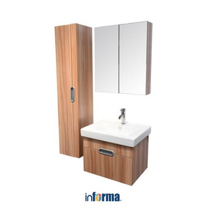 Informa - Informa Rogan Set Kabinet Kamar Mandi - Cokelat Maple