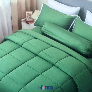 Informa - Fiore 240x210 Cm Bed Cover Bamboo - Hijau