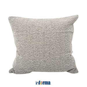 Informa - Informa 45x45 Cm Sarung Bantal Sofa Natural Boucle - Abu-Abu