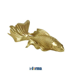 Informa - Miniatur Dekorasi Ikan Koi A1 37.5x15.3x10 Cm - Gold