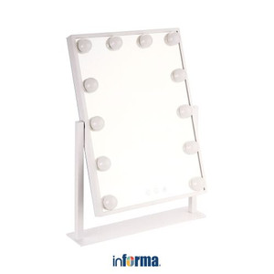 Informa - Cermin Rias Meja Dengan Led 30x40cm - Putih