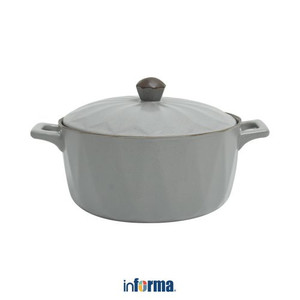 Informa - Appetite 1 Ltr Helga Wadah Saji Casserole - Abu-Abu