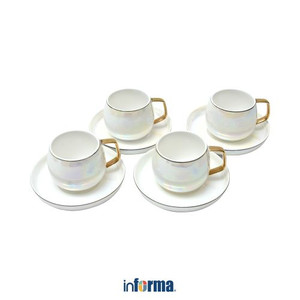 Informa - Appetite 220 Ml Set 4 Pcs Stephen Cangkir & Saucer