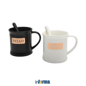 Informa - Appetite 520 Ml Set 2 Pcs Sieben Mug Dengan Sendok