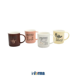 Informa - Appetite 450 Ml Set 4 Pcs Mug Coffee Series