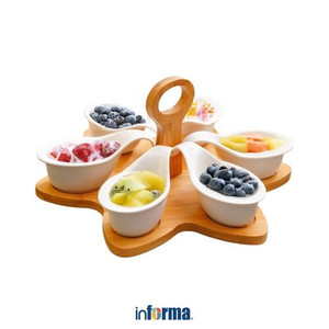 Informa - Appetite Set 7 Pcs Neagan Wadah Saji Dengan Nampan