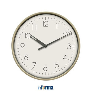 Informa - Informa 31 Cm Jam Dinding Plastik 81200 - Abu-Abu