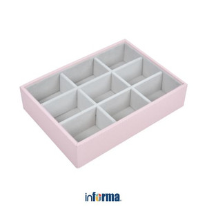 Informa - Stackable Tempat Perhiasan 9 Kompartemen - Pink