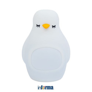 Informa - Jam Weker Digital Penguin Dengan Lampu Tidur - Putih