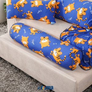 Informa 18X70 Cm Guling Fluffy Huggy Tiger - Biru