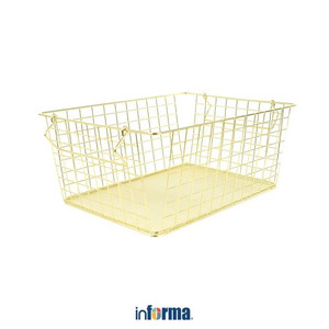 Informa - Keranjang Penyimpanan Susun 40x30x17 Cm - Gold