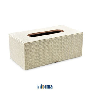 Informa - Tempat Tisu Kulit 25.3x13.4x9.9 Cm - Cokelat