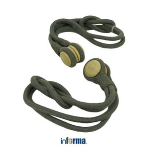 Informa - Tali Pengikat Gorden Magnet Cotton Rope Buckle - Abu-Abu