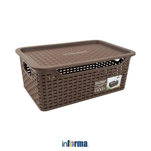 Informa 26X16.7X10.4 Cm Polka Kotak Penyimpanan - Cokelat