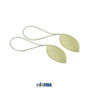 Informa - Tali Pengikat Gorden Magnet Leaves Alloy - Gold