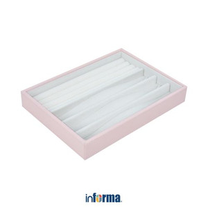 Informa - Tempat Perhiasan 4 Kompartemen Stackable - Pink