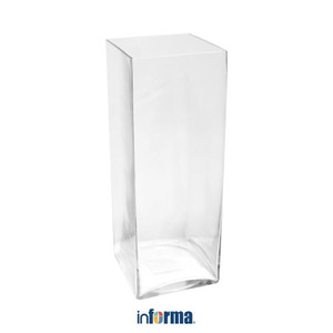 Informa - Vas Kaca 40 Cm Basic Square - Clear