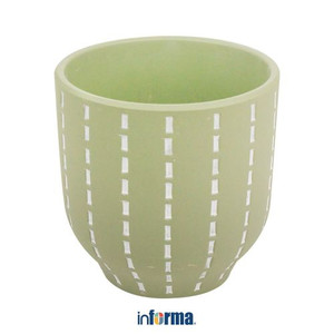 Informa - Pot Tanaman Semen 12.5 Cm - Hijau