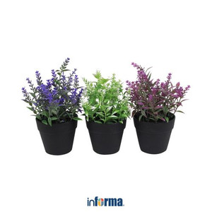 Informa - Bunga Artifisial 20.5 Cm Set 3 Pcs Lavender