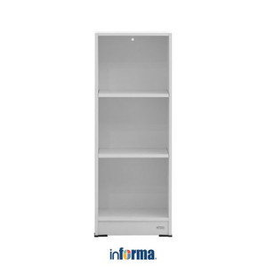 Informa - BOOKCASE - Pablo Rak Buku 3 Tingkat L40 - Putih