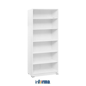 Informa - BOOKCASE - Pablo Rak Buku 6 Tingkat - Putih