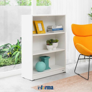 Informa - BOOKCASE - Pablo Rak Buku 3 Tingkat - Putih