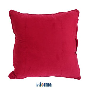 Informa - Sarung Bantal Sofa 55x55cm Velvet - Merah