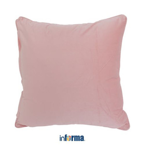 Informa - Sarung Bantal Sofa 55x55 Cm Velvet Powder - Pink