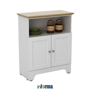 Informa - Kabinet Dapur - Paige Kabinet Dapur 80x40x100 Cm - Oak/Putih