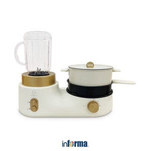 Kels Moshi Panci Multi Cooker Breakfast 3 In 1 - Krem