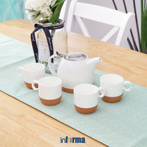 Informa - Teko The - Appetite Set 9 Pcs Genova Teko - Putih