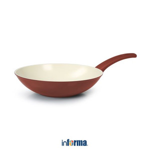 Informa - Flonal 28 Cm Iridium Ecolux Wajan Penggorengan Wok - Bronze