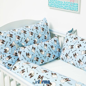 Informa 45X68 Cm Bantal Fluffy Bulldog - Biru