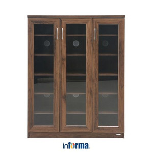 INFORMA - LEMARI PENYIMPANAN - PAXON 3 DOORS CABINET BROWN