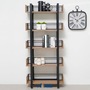 INFORMA - RAK BUKU - MEGAN-5 SHELF WALNUT 80CM