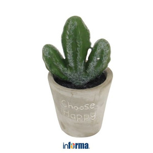 INFORMA - BUNGA ARTIFISIAL - ARTIFICIAL SUCCULENT IN POT T8 6X6X10CM