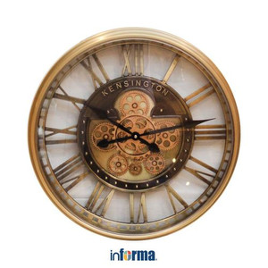 INFORMA - JAM DINDING - WALL CLOCK GEAR 060 DIA 54.5CM BRONZE