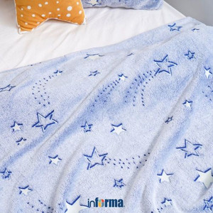 Informa - Selimut 125X152 Cm Glowing Starry - Biru