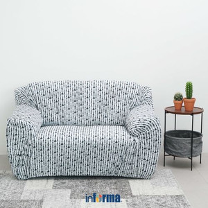 INFORMA- SARUNG SOFA - SOFA COVER FOREST PRINT 245X120CM