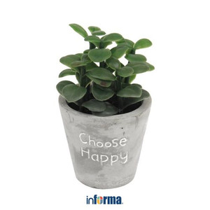 INFORMA - BUNGA ARTIFISIAL - ARTIFICIAL SUCCULENT IN POT Y7 6X6X10CM