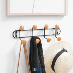 INFORMA - GANTUNGAN DINDING - WALL HOOKS 4 0744 40X11X5CM BLACK