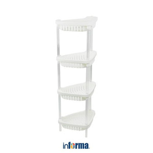 INFORMA - RAK SERBAGUNA - CORNER SHELF 4 TIER 8027 23X33X87.5CM