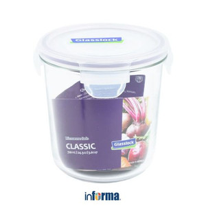 Informa - Glasslock 720 Ml Basic Wadah Makanan Tall - Ungu