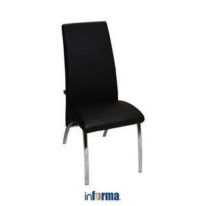 INFORMA NEO HOBSON KURSI MAKAN FABRIC - HITAM