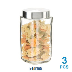 INFORMA - TOPLES MAKANAN - SYDNEY STORAGE JAR SET 3 PCS 1100 ML