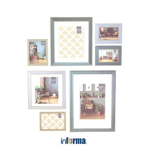 INFORMA - BINGKAI FOTO - PHOTO FRAME SET OF 7 PF020 MID CENTURY